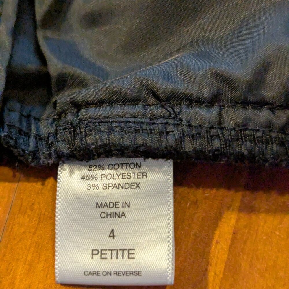 New York & Company Women’s Black Straight-Leg Dress Pants – Size 4P - Picture 8 of 8